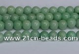 CMJ281 15.5 inches 4mm round Mashan jade beads wholesale