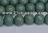 CMJ284 15.5 inches 10mm round Mashan jade beads wholesale