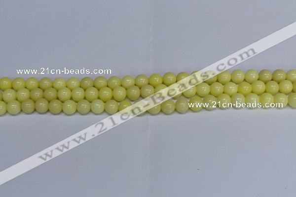 CMJ297 15.5 inches 8mm round Mashan jade beads wholesale