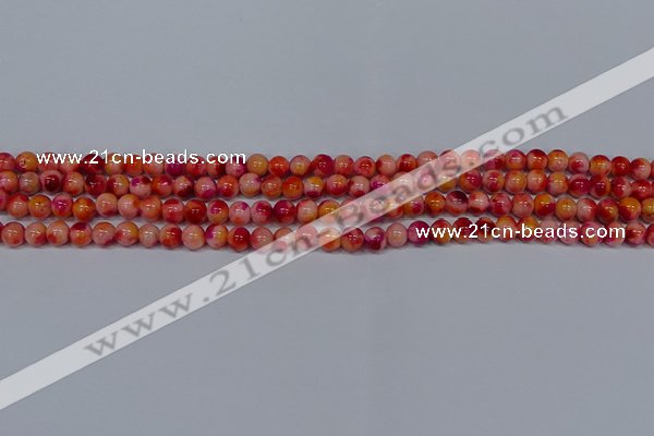 CMJ400 15.5 inches 4mm round rainbow jade beads wholesale