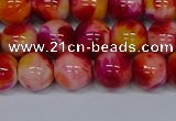 CMJ403 15.5 inches 10mm round rainbow jade beads wholesale
