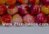 CMJ404 15.5 inches 12mm round rainbow jade beads wholesale