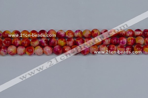 CMJ404 15.5 inches 12mm round rainbow jade beads wholesale