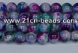 CMJ408 15.5 inches 6mm round rainbow jade beads wholesale