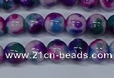 CMJ409 15.5 inches 8mm round rainbow jade beads wholesale