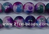 CMJ411 15.5 inches 12mm round rainbow jade beads wholesale