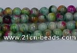 CMJ414 15.5 inches 4mm round rainbow jade beads wholesale