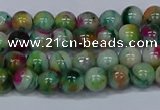 CMJ415 15.5 inches 6mm round rainbow jade beads wholesale