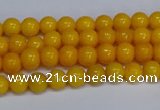 CMJ43 15.5 inches 4mm round Mashan jade beads wholesale