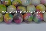 CMJ438 15.5 inches 10mm round rainbow jade beads wholesale