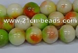 CMJ452 15.5 inches 10mm round rainbow jade beads wholesale