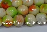 CMJ453 15.5 inches 12mm round rainbow jade beads wholesale