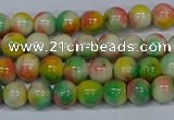 CMJ457 15.5 inches 6mm round rainbow jade beads wholesale