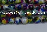 CMJ464 15.5 inches 6mm round rainbow jade beads wholesale