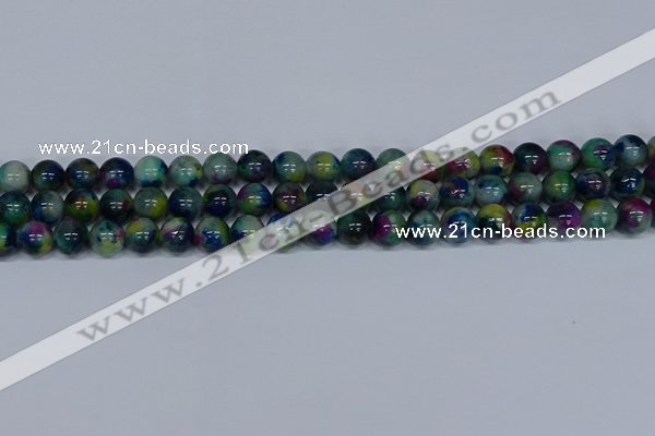 CMJ466 15.5 inches 10mm round rainbow jade beads wholesale