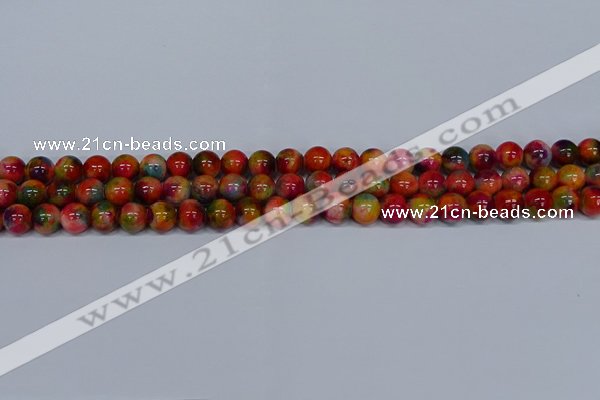 CMJ472 15.5 inches 8mm round rainbow jade beads wholesale