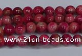 CMJ477 15.5 inches 4mm round rainbow jade beads wholesale