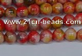 CMJ485 15.5 inches 6mm round rainbow jade beads wholesale