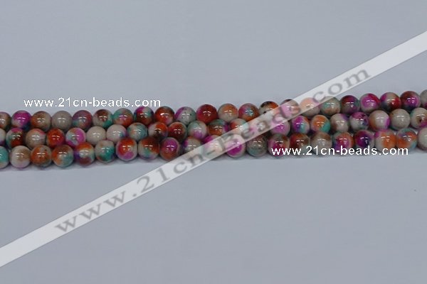 CMJ493 15.5 inches 8mm round rainbow jade beads wholesale