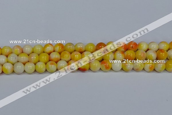 CMJ509 15.5 inches 12mm round rainbow jade beads wholesale