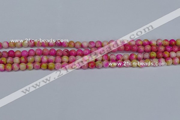 CMJ513 15.5 inches 6mm round rainbow jade beads wholesale