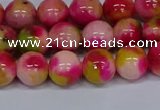 CMJ515 15.5 inches 10mm round rainbow jade beads wholesale