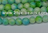 CMJ520 15.5 inches 6mm round rainbow jade beads wholesale