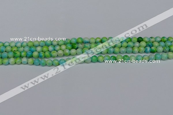 CMJ520 15.5 inches 6mm round rainbow jade beads wholesale