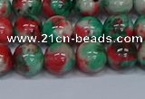 CMJ536 15.5 inches 10mm round rainbow jade beads wholesale