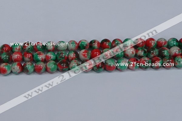 CMJ537 15.5 inches 12mm round rainbow jade beads wholesale