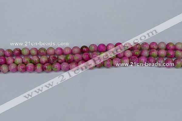 CMJ549 15.5 inches 8mm round rainbow jade beads wholesale