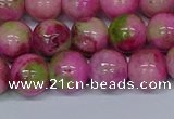 CMJ551 15.5 inches 12mm round rainbow jade beads wholesale
