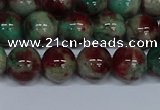 CMJ571 15.5 inches 10mm round rainbow jade beads wholesale