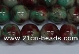 CMJ572 15.5 inches 12mm round rainbow jade beads wholesale