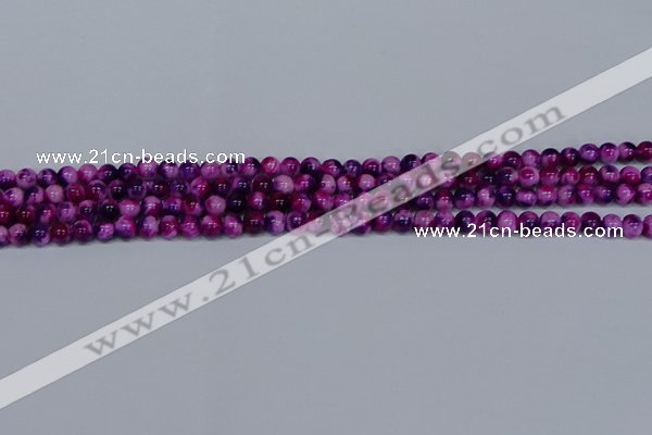 CMJ582 15.5 inches 4mm round rainbow jade beads wholesale