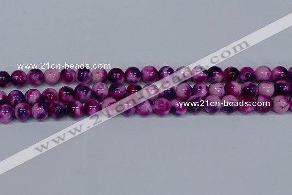 CMJ585 15.5 inches 10mm round rainbow jade beads wholesale