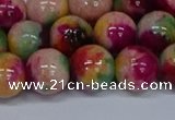 CMJ593 15.5 inches 12mm round rainbow jade beads wholesale