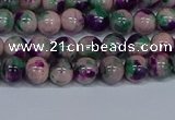 CMJ597 15.5 inches 6mm round rainbow jade beads wholesale