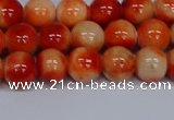 CMJ605 15.5 inches 8mm round rainbow jade beads wholesale