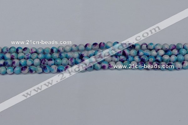 CMJ611 15.5 inches 6mm round rainbow jade beads wholesale