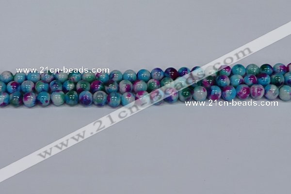 CMJ612 15.5 inches 8mm round rainbow jade beads wholesale