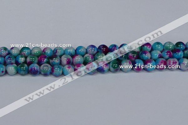 CMJ614 15.5 inches 12mm round rainbow jade beads wholesale