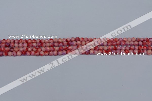 CMJ617 15.5 inches 4mm round rainbow jade beads wholesale