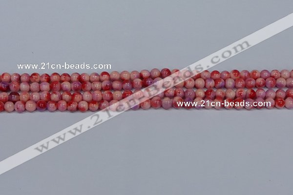 CMJ618 15.5 inches 6mm round rainbow jade beads wholesale