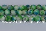 CMJ624 15.5 inches 4mm round rainbow jade beads wholesale