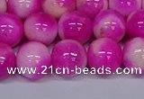 CMJ642 15.5 inches 12mm round rainbow jade beads wholesale