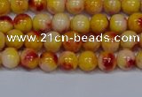 CMJ646 15.5 inches 6mm round rainbow jade beads wholesale