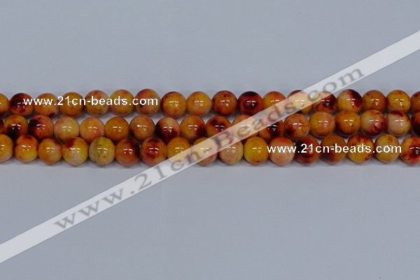 CMJ649 15.5 inches 12mm round rainbow jade beads wholesale