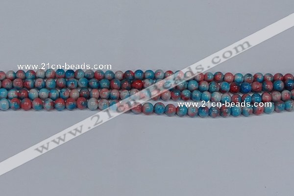 CMJ660 15.5 inches 6mm round rainbow jade beads wholesale