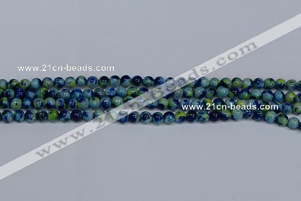 CMJ667 15.5 inches 6mm round rainbow jade beads wholesale